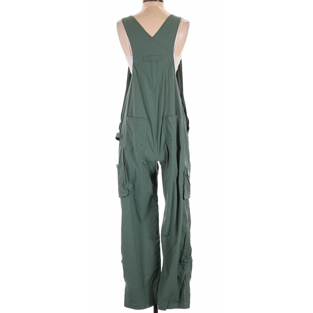 Duluth Trading Co Women’s XXL Green Utility Bib Overalls Cargo Stretch Workwear - Picture 4 of 7